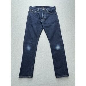 Polo Ralph Lauren Sullivan Slim Selvedge Jeans 30x30 Dark Wash Denim Button Fly